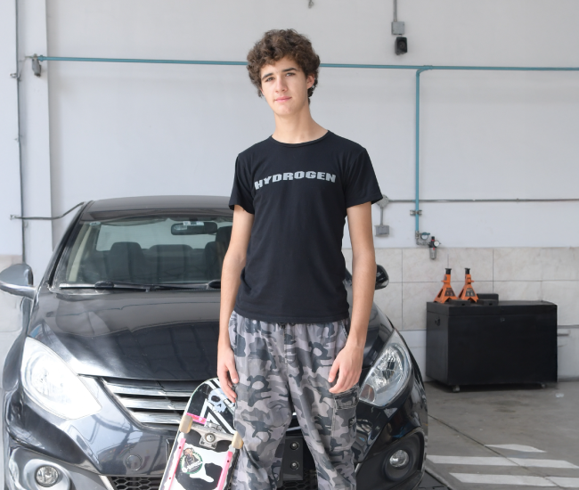 campeón nacional de skateboarding Raphael Scheelje - Zegel